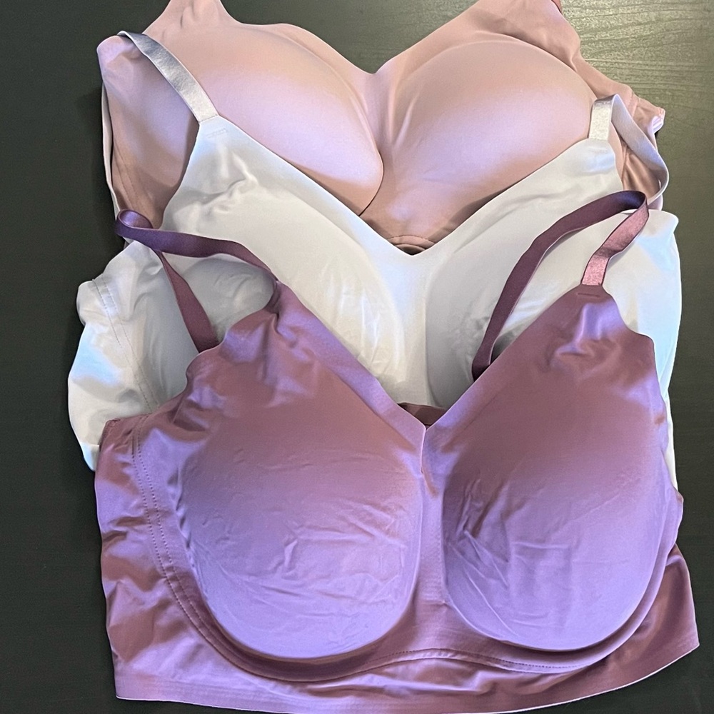 Bundle of 3 True & Co L Full Cup Bralettes